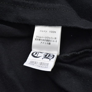 CHROME HEARTS クロムハーツ 半袖Tシャツ サイズS CHプラス オールドイングリッシュ ブラック ホワイト 美品 中古 4a009190