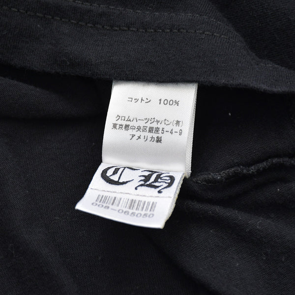 CHROME HEARTS クロムハーツ 半袖Tシャツ サイズS CHプラス オールドイングリッシュ ブラック ホワイト 美品 中古 4a009190