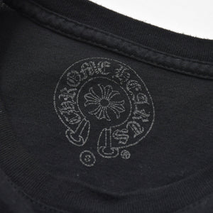 CHROME HEARTS クロムハーツ 半袖Tシャツ サイズS CHプラス オールドイングリッシュ ブラック ホワイト 美品 中古 4a009190