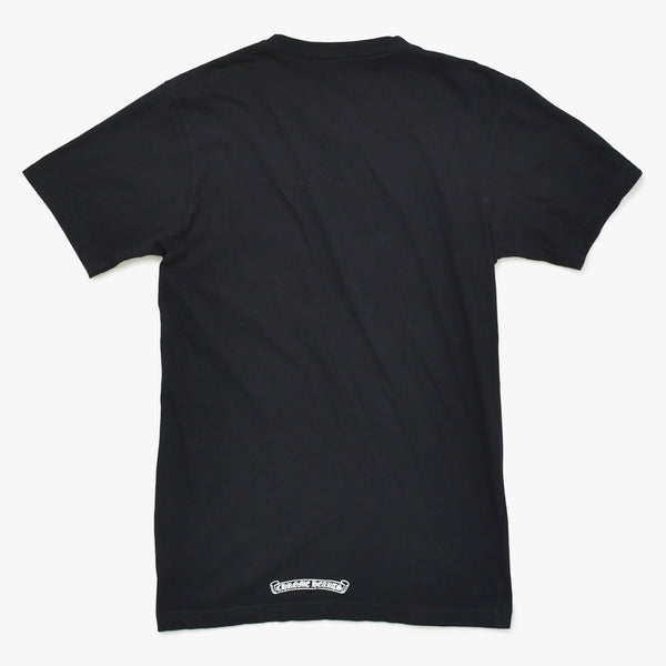 CHROME HEARTS クロムハーツ 半袖Tシャツ サイズS CHプラス オールドイングリッシュ ブラック ホワイト 美品 中古 4a009190