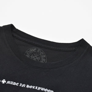 CHROME HEARTS クロムハーツ 半袖Tシャツ サイズS CHプラス オールドイングリッシュ ブラック ホワイト 美品 中古 4a009190
