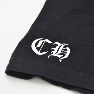 CHROME HEARTS クロムハーツ 半袖Tシャツ サイズS CHプラス オールドイングリッシュ ブラック ホワイト 美品 中古 4a009190