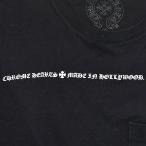 CHROME HEARTS クロムハーツ 半袖Tシャツ サイズS CHプラス オールドイングリッシュ ブラック ホワイト 美品 中古 4a009190