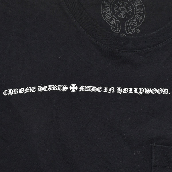 CHROME HEARTS クロムハーツ 半袖Tシャツ サイズS CHプラス オールドイングリッシュ ブラック ホワイト 美品 中古 4a009190
