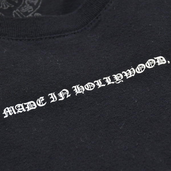 CHROME HEARTS クロムハーツ 半袖Tシャツ サイズS CHプラス オールドイングリッシュ ブラック ホワイト 美品 中古 4a009190