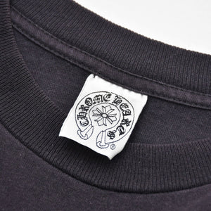 CHROME HEARTS クロムハーツ オールドモデル 半袖Tシャツ サイズS スター スクロールラベルロゴ ブラック 美品 中古 4a009191