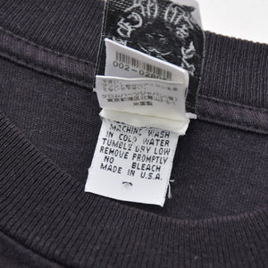 CHROME HEARTS クロムハーツ オールドモデル 半袖Tシャツ サイズS スター スクロールラベルロゴ ブラック 美品 中古 4a009191