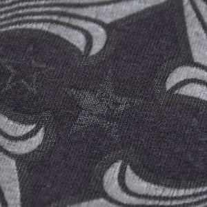 CHROME HEARTS クロムハーツ オールドモデル 半袖Tシャツ サイズS スター スクロールラベルロゴ ブラック 美品 中古 4a009191