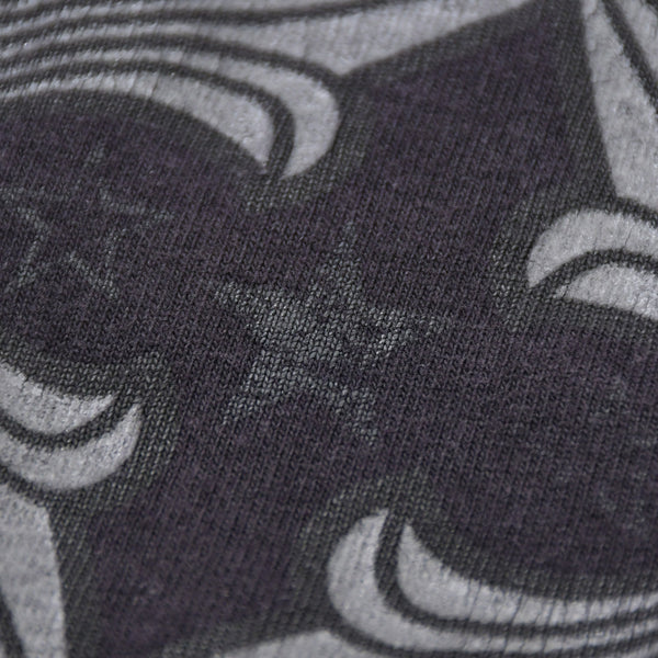 CHROME HEARTS クロムハーツ オールドモデル 半袖Tシャツ サイズS スター スクロールラベルロゴ ブラック 美品 中古 4a009191
