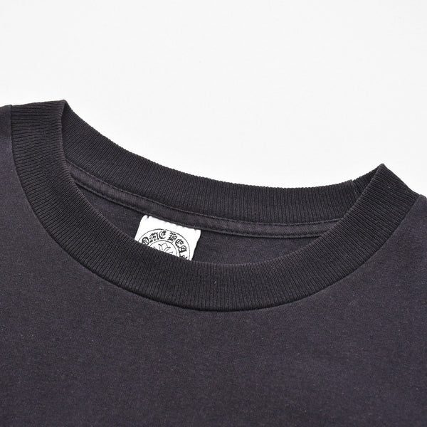 CHROME HEARTS クロムハーツ オールドモデル 半袖Tシャツ サイズS スター スクロールラベルロゴ ブラック 美品 中古 4a009191