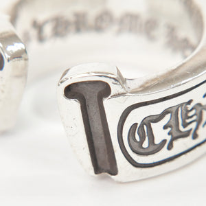 CHROME HEARTS クロムハーツ LG SCROLL LABEL RING ラージ スクロールラベルリング 重量約19.05g サイズ18号 シルバー925 美品 中古 4a009193