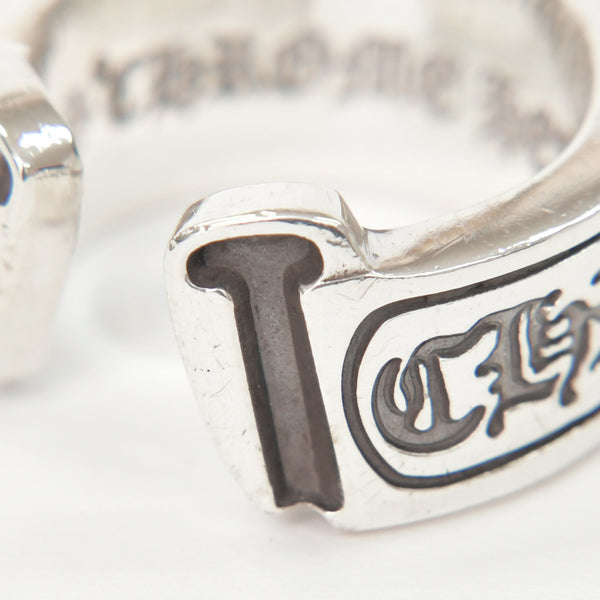 CHROME HEARTS クロムハーツ LG SCROLL LABEL RING ラージ スクロールラベルリング 重量約19.05g サイズ18号 シルバー925 美品 中古 4a009193