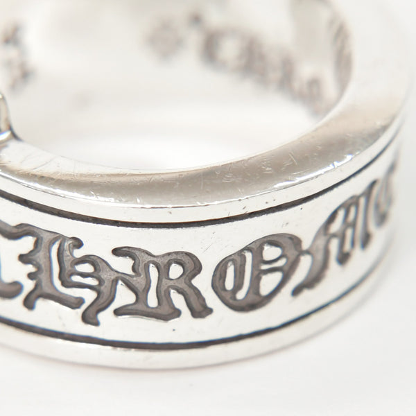 CHROME HEARTS クロムハーツ LG SCROLL LABEL RING ラージ スクロールラベルリング 重量約19.05g サイズ18号 シルバー925 美品 中古 4a009193