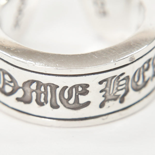 CHROME HEARTS クロムハーツ LG SCROLL LABEL RING ラージ スクロールラベルリング 重量約19.05g サイズ18号 シルバー925 美品 中古 4a009193