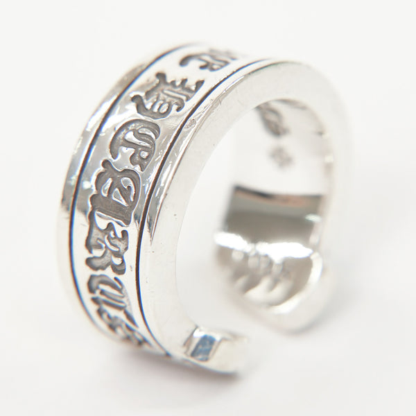 CHROME HEARTS クロムハーツ LG SCROLL LABEL RING ラージ スクロールラベルリング 重量約19.05g サイズ18号 シルバー925 美品 中古 4a009193