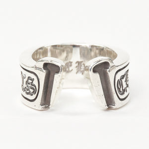 CHROME HEARTS クロムハーツ LG SCROLL LABEL RING ラージ スクロールラベルリング 重量約19.05g サイズ18号 シルバー925 美品 中古 4a009193