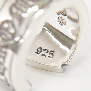 CHROME HEARTS クロムハーツ LG SCROLL LABEL RING ラージ スクロールラベルリング 重量約19.05g サイズ18号 シルバー925 美品 中古 4a009193