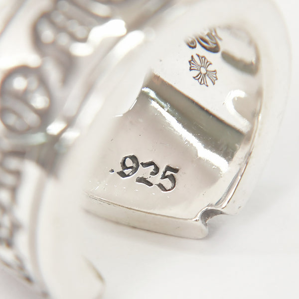CHROME HEARTS クロムハーツ LG SCROLL LABEL RING ラージ スクロールラベルリング 重量約19.05g サイズ18号 シルバー925 美品 中古 4a009193