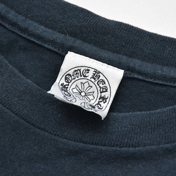 CHROME HEARTS クロムハーツ 半袖Tシャツ サイズM スクロールラベルロゴ オールドイングリッシュ ブラック 美品 中古 4a009194