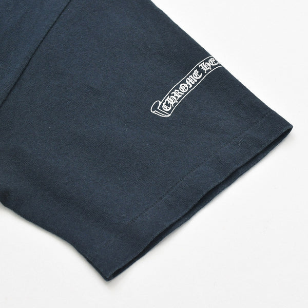 CHROME HEARTS クロムハーツ 半袖Tシャツ サイズM スクロールラベルロゴ オールドイングリッシュ ブラック 美品 中古 4a009194
