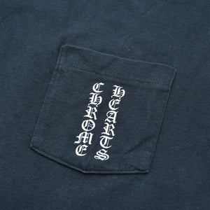 CHROME HEARTS クロムハーツ 半袖Tシャツ サイズM スクロールラベルロゴ オールドイングリッシュ ブラック 美品 中古 4a009194
