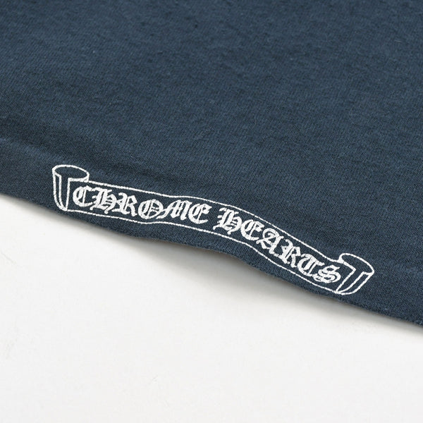 CHROME HEARTS クロムハーツ 半袖Tシャツ サイズM スクロールラベルロゴ オールドイングリッシュ ブラック 美品 中古 4a009194