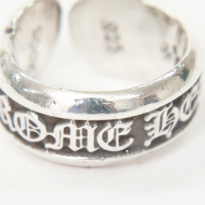 極美品 CHROME HEARTS クロムハーツ SM SCROLL LABEL スクロールラベルリング スモール 重量約10.34g サイズ10号 シルバー925 中古 4a009197