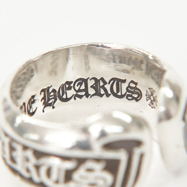 極美品 CHROME HEARTS クロムハーツ SM SCROLL LABEL スクロールラベルリング スモール 重量約10.34g サイズ10号 シルバー925 中古 4a009197