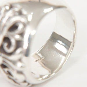 極美品 CHROME HEARTS クロムハーツ KEEPER キーパー リング 指輪 重量約24.95g サイズ21号 スターリングシルバー 中古 4a009199