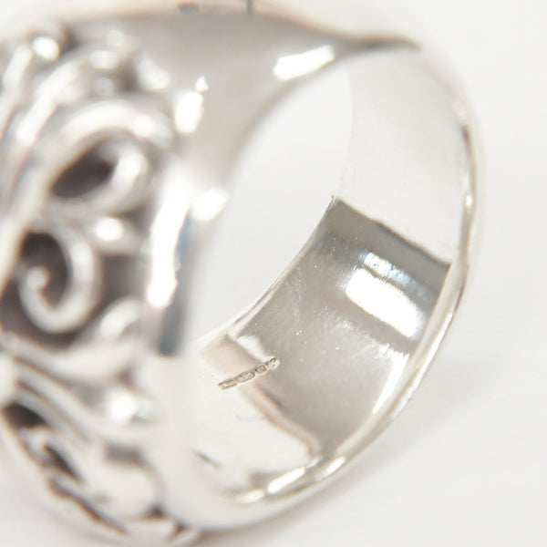 極美品 CHROME HEARTS クロムハーツ KEEPER キーパー リング 指輪 重量約24.95g サイズ21号 スターリングシルバー 中古 4a009199