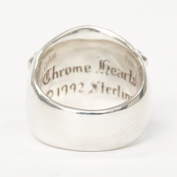 極美品 CHROME HEARTS クロムハーツ KEEPER キーパー リング 指輪 重量約24.95g サイズ21号 スターリングシルバー 中古 4a009199