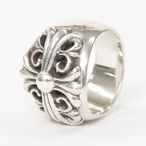 極美品 CHROME HEARTS クロムハーツ KEEPER キーパー リング 指輪 重量約24.95g サイズ21号 スターリングシルバー 中古 4a009199