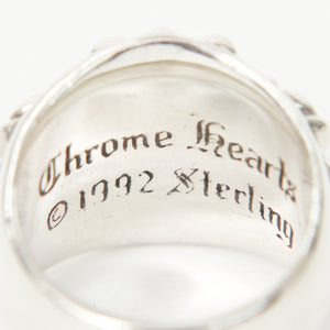 極美品 CHROME HEARTS クロムハーツ KEEPER キーパー リング 指輪 重量約24.95g サイズ21号 スターリングシルバー 中古 4a009199