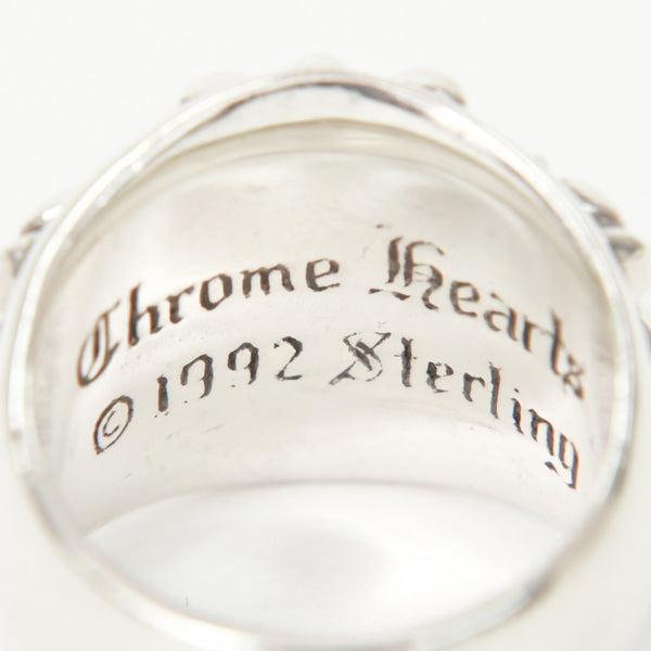 極美品 CHROME HEARTS クロムハーツ KEEPER キーパー リング 指輪 重量約24.95g サイズ21号 スターリングシルバー 中古 4a009199