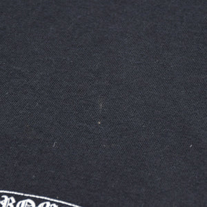 CHROME HEARTS クロムハーツ ネックロゴ 長袖Tシャツ サイズM オールドイングリッシュ ブラック 新型 美品 中古 4a009201