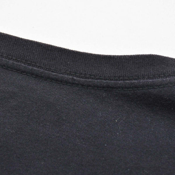 CHROME HEARTS クロムハーツ ネックロゴ 長袖Tシャツ サイズM オールドイングリッシュ ブラック 新型 美品 中古 4a009201