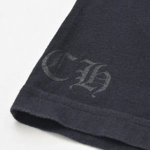 CHROME HEARTS クロムハーツ ネックロゴ 長袖Tシャツ サイズM オールドイングリッシュ ブラック 新型 美品 中古 4a009201