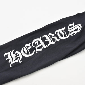 CHROME HEARTS クロムハーツ ネックロゴ 長袖Tシャツ サイズM オールドイングリッシュ ブラック 新型 美品 中古 4a009201