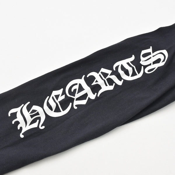 CHROME HEARTS クロムハーツ ネックロゴ 長袖Tシャツ サイズM オールドイングリッシュ ブラック 新型 美品 中古 4a009201