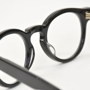 新品未使用 CHROME HEARTS クロムハーツ PETER ARNELL ピーター アーネル 伊達メガネ サイズ48□25-140 18KGP CHプラス 中古 4a009207