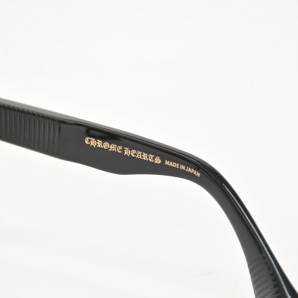 新品未使用 CHROME HEARTS クロムハーツ PETER ARNELL ピーター アーネル 伊達メガネ サイズ48□25-140 18KGP CHプラス 中古 4a009207