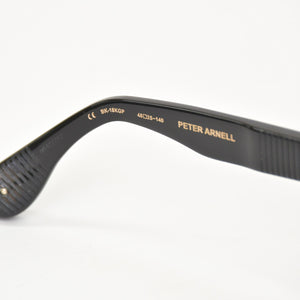 新品未使用 CHROME HEARTS クロムハーツ PETER ARNELL ピーター アーネル 伊達メガネ サイズ48□25-140 18KGP CHプラス 中古 4a009207