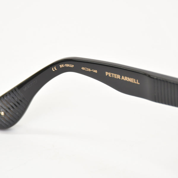 新品未使用 CHROME HEARTS クロムハーツ PETER ARNELL ピーター アーネル 伊達メガネ サイズ48□25-140 18KGP CHプラス 中古 4a009207