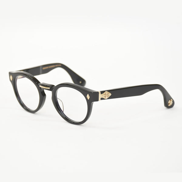 新品未使用 CHROME HEARTS クロムハーツ PETER ARNELL ピーター アーネル 伊達メガネ サイズ48□25-140 18KGP CHプラス 中古 4a009207