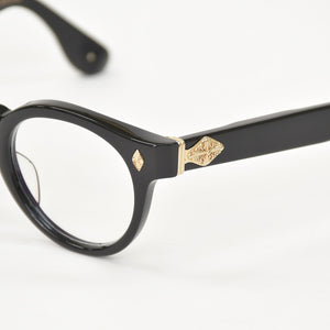 新品未使用 CHROME HEARTS クロムハーツ PETER ARNELL ピーター アーネル 伊達メガネ サイズ48□25-140 18KGP CHプラス 中古 4a009207