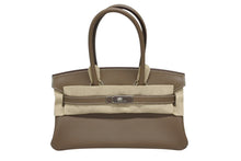 画像をギャラリービューアに読み込む, 新品未使用 HERMES エルメス ショルダーバーキン29 ハンドバッグ エバーカラー エトープ K刻印 SV金具 中古 4b009240