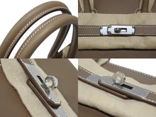 画像をギャラリービューアに読み込む, 新品未使用 HERMES エルメス ショルダーバーキン29 ハンドバッグ エバーカラー エトープ K刻印 SV金具 中古 4b009240