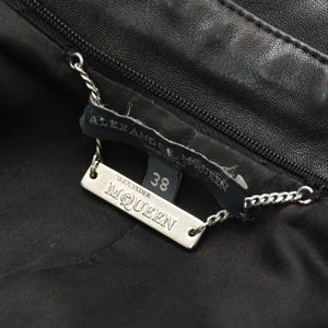 Alexander McQueen アレキサンダー マックイーン レザーフライトジャケット サイズ38 ブラック アーカイブ 美品 中古 4a009313