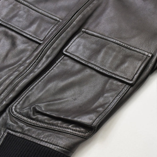 Alexander McQueen アレキサンダー マックイーン レザーフライトジャケット サイズ38 ブラック アーカイブ 美品 中古 4a009313