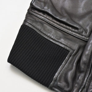 Alexander McQueen アレキサンダー マックイーン レザーフライトジャケット サイズ38 ブラック アーカイブ 美品 中古 4a009313